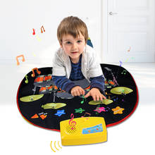 Kids Playing Jazz Drums Musical Mat 8 Tone Drum Instrument Drum Carpet Record Rug Blanket Early Educational Toys for Kids 2024 - buy cheap