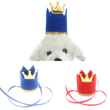 Fashion Dog Birthday Hat Decorative Crown Shiny Dog Hat Pet Headband Pet Headwear For Dogs Cats Christmas Party Pets Accessories 2024 - buy cheap