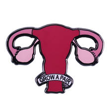 Novelty uterus brooch cute feminist flair art addition 2024 - buy cheap