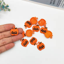 10pcs/pack Enamel Pumpkin Charms Halloween Holiday Series DIY Jewelry Pendant For Earring Bracelet Making 17*20mm 2024 - buy cheap