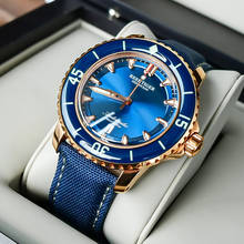 Reef Tiger/RT Dive Watches for Men Rose Gold Blue Dial Super Luminous Watches Analog Automatic Watches reloj hombre RGA3035 2024 - buy cheap