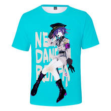 Kokichi ouma camiseta de verão para homens e mulheres, novidade, 3d, impressão, tops, harajuku, anel, camiseta, meninos/meninas, jogo de desenhos animados, danganronpa, 2021 2024 - compre barato