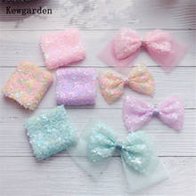 Kewgarden DIY Hair Bow Accessories Handmade Tape Ribbons for Crafts Matte Sequins Tulle Voile Ribbons 8cm * 4 Meters 2024 - buy cheap