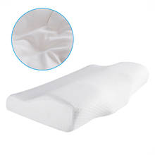 Travesseiro ortopédico de espuma de memória, travesseiro de dormir formato de borboleta, ergonômico, proteção confortável para o pescoço para vip 2024 - compre barato
