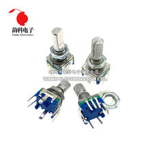 10PCS Half / Plum axis rotary encoder handle length 15mm / 20mm code switch EC11 digital potentiometer with switch 5Pin 2024 - buy cheap