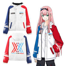 Darling in the Franxx Zero Two 02 Jacket zipper Hoodie Long Sleeve Hooded Coat Anime Tops Cosplay Costume Free Delivery 2024 - buy cheap