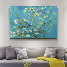Pinturas artísticas en lienzo de flor de almendro de Van Gogh para pared, carteles e impresiones artísticos, imágenes de flores impresionistas para decoración del hogar 2024 - compra barato