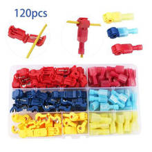 New 120 PCS Wire Cable Connectors Terminals Crimp Scotch Lock Quick Splice Electrical Car Audio 22-10AWG 0.5mm-6mm Kit Tool Set 2024 - buy cheap