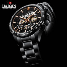 HAIQIN Mens Watches Top Brand Luxury Mechanical Watch Men  Military Waterproof Automatic Wristwatch Skeleton Relogio Masculino 2024 - buy cheap