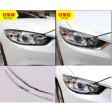 Chrome ABS Head Light Cover Front Lamp Eyebrow Eyelid Trims 2014 2015 2016 for Mazda 6 GJ ATENZA Mazda 6 M6 2024 - buy cheap