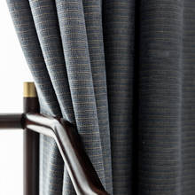 Moderno chenille stripe blackout cortinas para o quarto sala de estar janela tratamento porta customed 2024 - compre barato