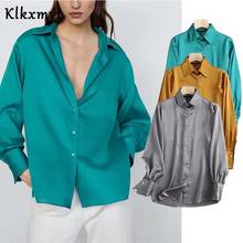 Klkxmyt Za-blusa informal estilo inglés para Mujer, blusa De algodón a la Moda, estilo Kimono, Primavera, 2021 2024 - compra barato