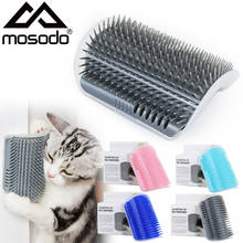 Escova para remoção de pelos soltos para gato, escova para parede, essência de catnip, massageador para gatos e cachorros, pente para pet 2024 - compre barato