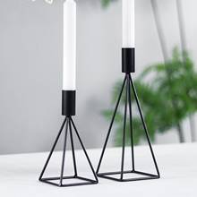Metal Candlestick Candle Holder Crafts Simple Candle Holder Candlestick Romantic Dinner Party Wedding Home Table Decoration 2024 - buy cheap