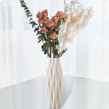 Пластиковая ваза для домашнего декора, скандинавский цветочный горшок, украшение для дома и гостиной, Современная Минималистичная абстрактная Цветочная композиция 2024 - купить недорого
