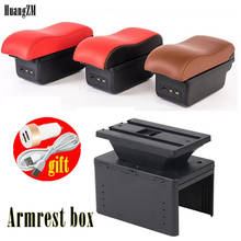 For Nissan Almera Altima Note Pickup Primera Tiida car armrest storage box center console leather cup holder car styling 2024 - buy cheap
