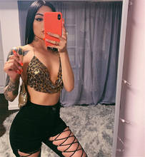 Sexy Metal Chain Snake Sequins Crop Top Women Snake Leopard Tops Backless Beach Nightclub Party Club Tank Top 2022 Summer new 2024 - buy cheap