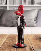 Nordic Gentleman Balloon Dog Resin Decoration Accessories Sculpture Cartoon Children's Room Fun Decoration Crafts Dog Sculpture 2024 - buy cheap