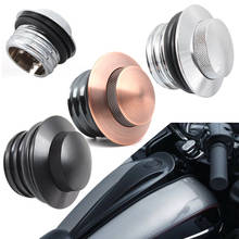 Aluminum Screw-In Flush Mount Gas Cap Right Hand Thread Reservoir Fuel Tank Cap For Harley Touring Dyna Softail Sportster XL 2024 - buy cheap