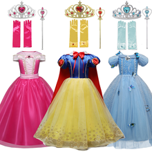 Костюм принцессы для девочек для косплея, детское платье для вечевечерние на Хэллоуин, детская одежда 2024 - купить недорого