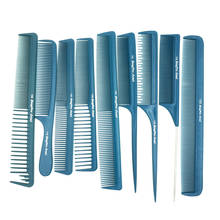 Professional Hair Barber Cutting Comb 9 pcs/lot Blue Color Antistatic Hairdressing Comb BY-09 For Hairstlylist Heat Resistant 2024 - buy cheap
