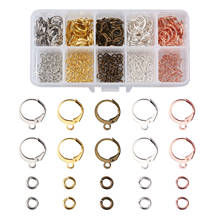 1 Box Mixed Color Brass Leverback Earring Findings Jump Rings Loop for DIY Jewelry Making Earrings Clasps Accessories Findings 2024 - buy cheap