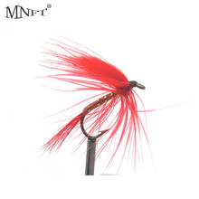 MNFT 10 шт 10 # мухи для рыбалки красные Ибис Мэй мухи рыболовные крючки в виде мухи для ловли форели Скарлет Ибис для ловли форели 2024 - купить недорого