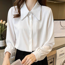 Korean Fashion Button Shirt Blouse Women Casual Office Lady Long Sleeves Loose Shirts Womens Clothing Blusas Mujer De Moda 2022 2024 - buy cheap