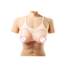 Prótese de mama artificial de silicone, prótese de peito falsa artificial de 1200 tamanhos, aprimorador de prótese de peito para cruzados 2024 - compre barato