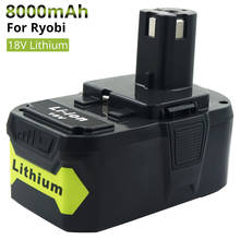 18V 8.0 Ah Li-ion Replacement for Ryobi ONE+ Battery RB18L40 RB18L50 RB18L25 P108 P107 P122 P104 P105 P102 P103 18V Batteries 2024 - buy cheap