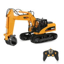 2.4G RC Excavator 680° Table Rotation Metal RC Car Toys With Light and Sound Excavator Grabbing Machine Cars Toys for Children 2024 - buy cheap