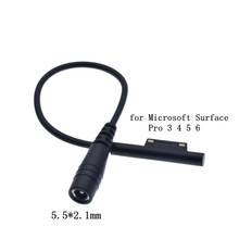 Dc 5.5*2.5mm Female Power Supply Adapter Converter Laptop Charging Cable Cord for Microsoft Surface Pro 6 5 4 3 for Surface Go 2024 - buy cheap