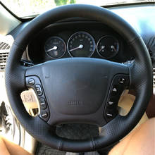Custom Steering Wheel Cover For Hyundai Santa Fe 2007 2008 2009 2010 2011 2012 Leather Braid For Steering Wheel DIY Sewing 2024 - buy cheap