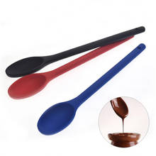 Cook Tools Silicone SpoonCake Putty Spatula Mixing Spoon Long-handled Cooking Utensils Tableware Kitchen Soup Spoons 2024 - buy cheap