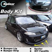 Bumper Lip Deflector Lips For Renault Vel Stais Front Spoiler Skirt For TopGear to Car Tuning / Body Kit / Strip 2024 - buy cheap