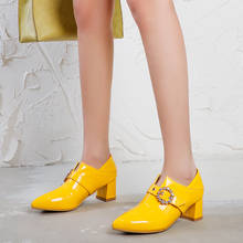 2021 New Arrival Women Pumps Patent  Leather High Heels Ladies Shoes Spring Autumn 5 Colors Ladies Single Shoes 2024 - buy cheap