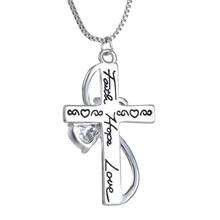 Christian Pendant Necklace Men Fashion Jewelry Crucifix Jesus Cross Pendant Long Chain Necklaces Jewelry 2024 - buy cheap