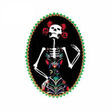Наклейка на автомобиль «скелет девушки», «День мертвых леди» 2024 - купить недорого