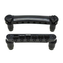 Genuine Black LP Guitar Tune-o-Matic Bridge & Stop Bar Tailpiece with Studs Fits for Epi Les Paul 2024 - buy cheap