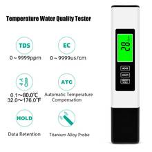 3 in 1 LCD Digital TDS EC PPM Meter Water Quality Purity Tester Pen for Aquarium Pool Home Drinking Monitor 2024 - buy cheap