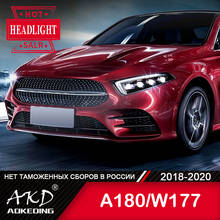 Faro delantero para coche Benz W177, accesorio de luces antiniebla, H7 DRL, bombilla LED Bi Xenon A180 A200, 2018-2020 2024 - compra barato