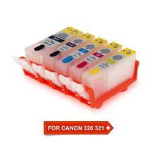 5 цветов для Canon PGI320 CLI321 картридж, совместимый с Canon PIXUS iP 3600 iP 4600 MX 860 870 принтер с чипом ARC 2024 - купить недорого