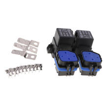 2 Sets 12V 40A 5 Pin Relay And Relay Holder Socket Integrated With Terminals 2024 - compre barato