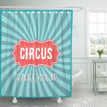 Red Carnival of Circus Vintage Swirl Sunburst Lines Could Shower Curtain Waterproof Fabric 72 x 78 Inches Set with Hooks 2024 - buy cheap