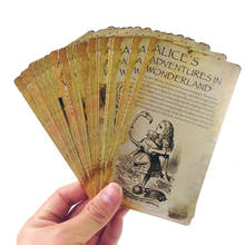 6 pacotes/lote cartões de visita presentes para estudantes estilo vintage alice's aventura em chaveiro conjunto de cartões cartão de visita 2024 - compre barato