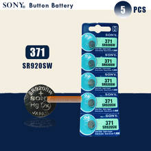 Batería de reloj Sony 100% Original, 371, SR920SW 920, 1,55 V, SR920SW 371, botón de celda de moneda hecho en Japón, 5 uds. 2024 - compra barato