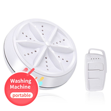 Mini Ultrasonic Washing Machine Portable Turbo Personal Rotating Washer Convenient Travel Home Business Travel USB 2024 - buy cheap
