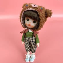 Mini sombrero de oso hecho a mano para OB11, 1/12 BJD, accesorios para muñecas Holala, 1 ud. 2024 - compra barato