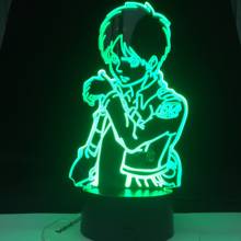 Eren Yeager Figure Acrylic 3d Lamp Home Room Decor Nightlight Dropshipping Battery Powered Led Night Light Attack on Titan Gift 2024 - buy cheap