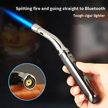 Metal Windproof Lighter Long BBQ Kitchen Cooking Gas Torch Lighter Cigar Smoking Accessories Cigarette Lighters Gadgets for Men 2024 - buy cheap